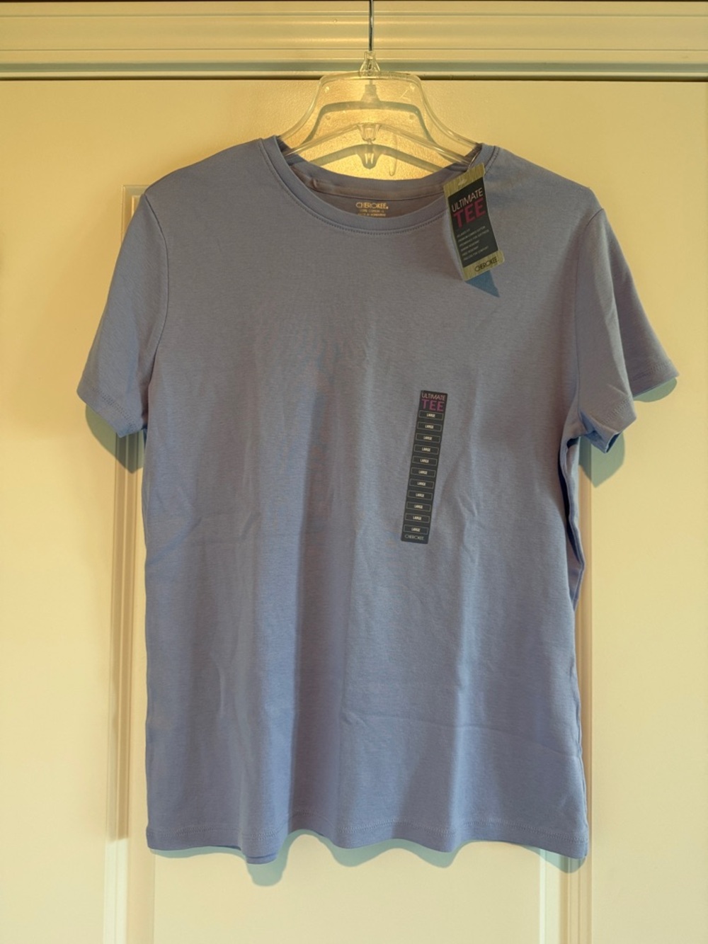 Cherokee Light Lavender Short Sleeve Crew Tee